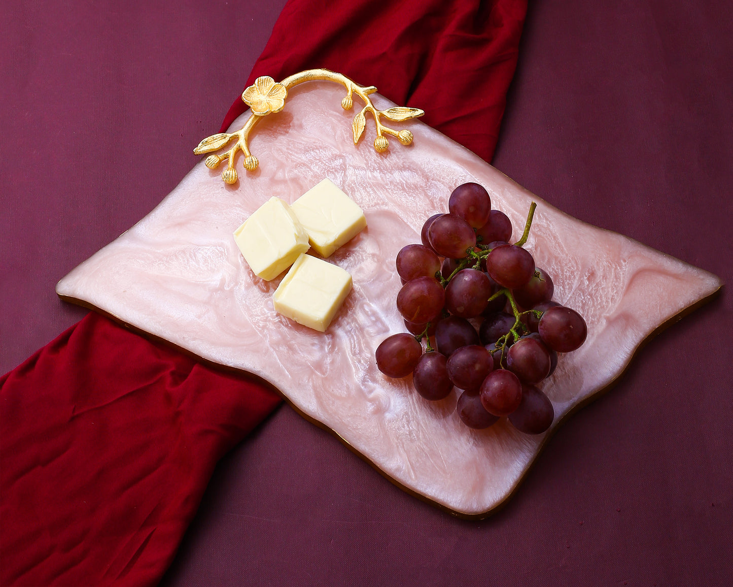 Decorative Resin Cheese Platter