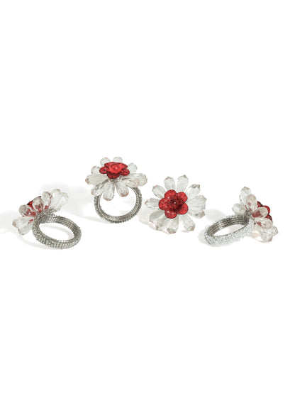 Crimson Radiance Napkin Rings