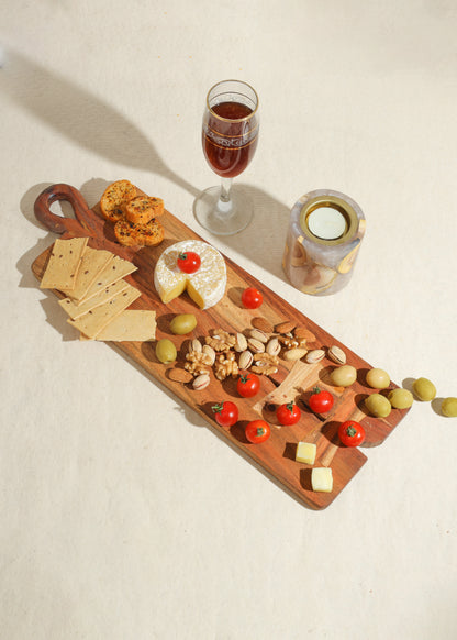 Teardrop Acacia Wooden Cheese Platter