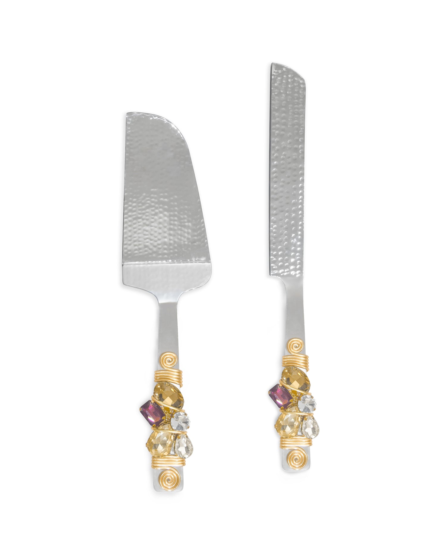 Multi Crystals Cake Server Set