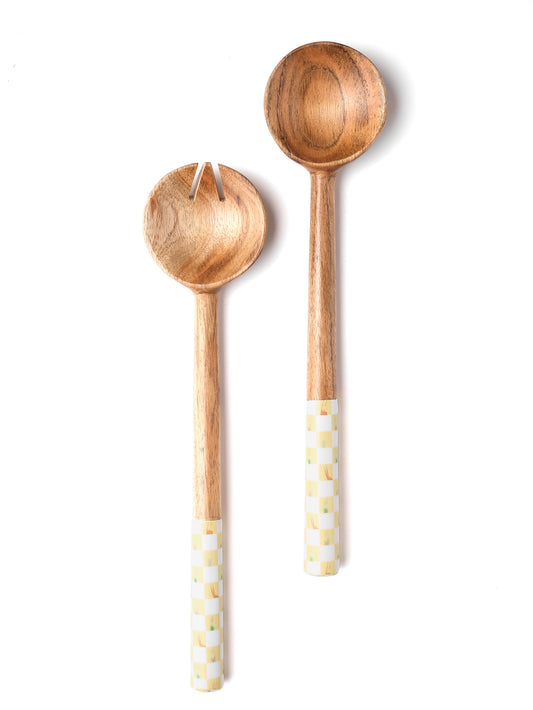 Meena Wooden Salad Set