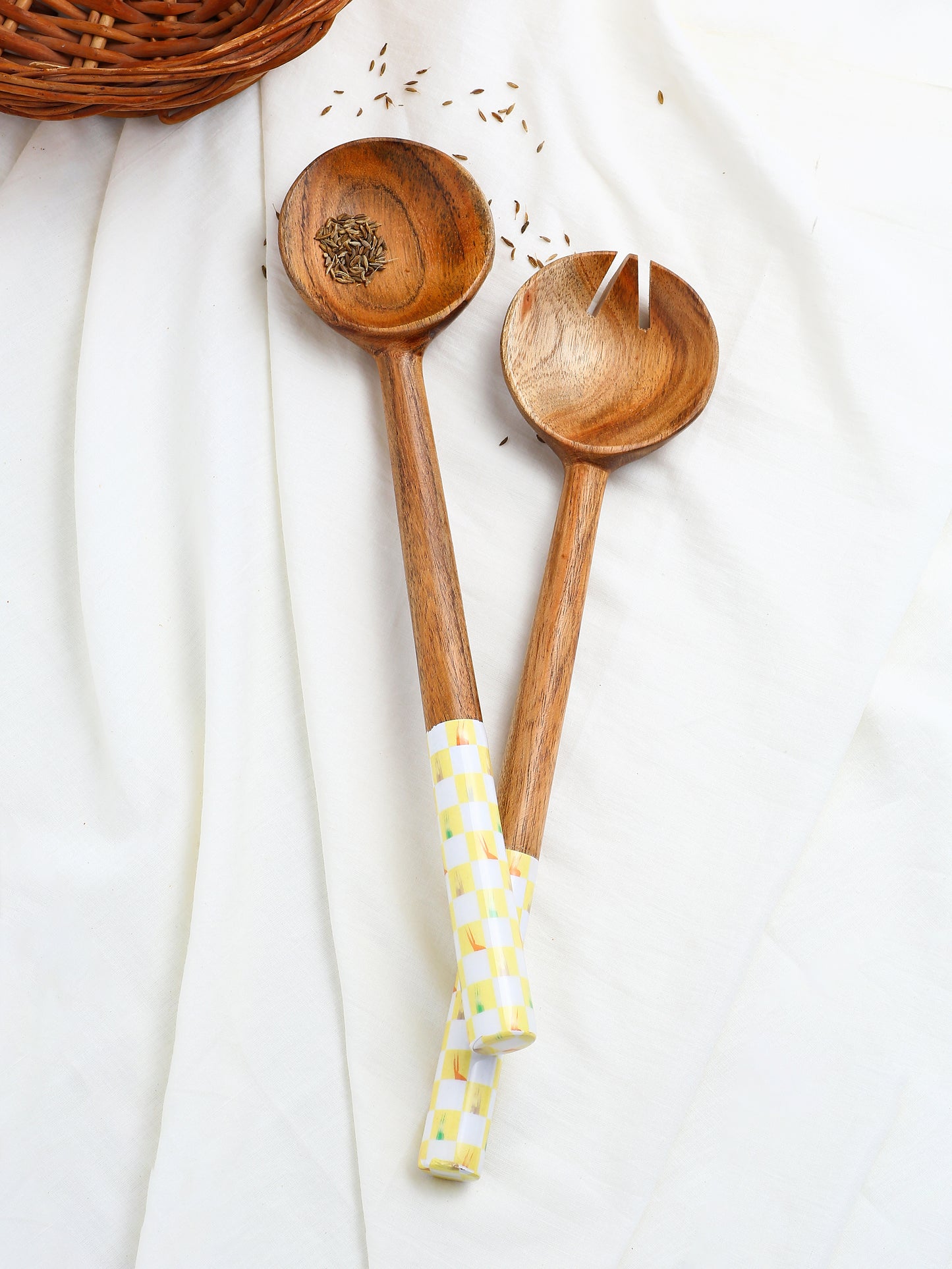 Meena Wooden Salad Set