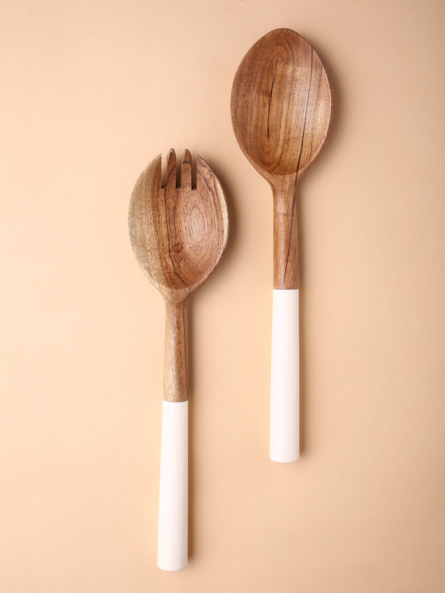 Resin & Wood Salad Set