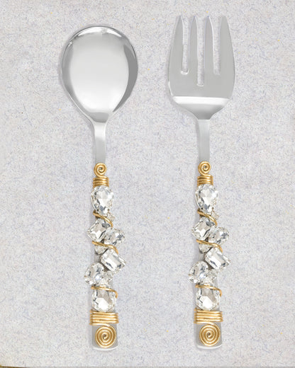 Snow Melt Salad Server Set