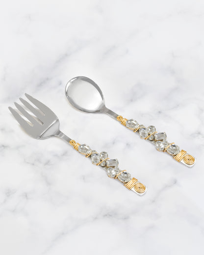 Snow Melt Salad Server Set