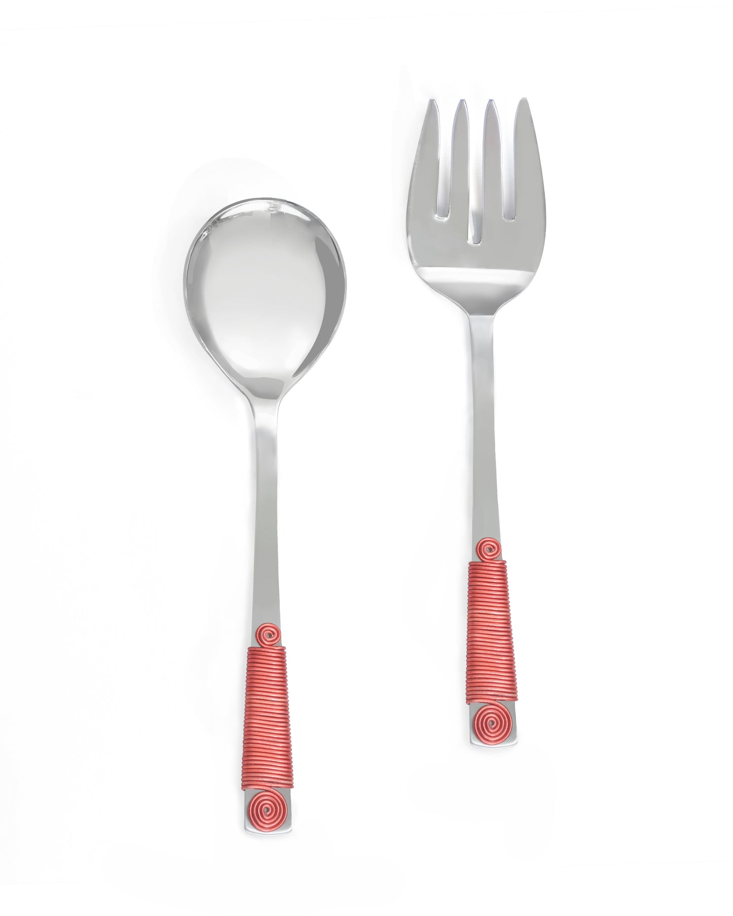 Wrapped in Red Salad Server Set