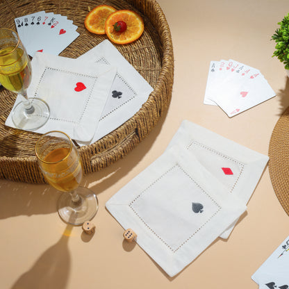 Deal of Style Embroided Cocktail Napkins