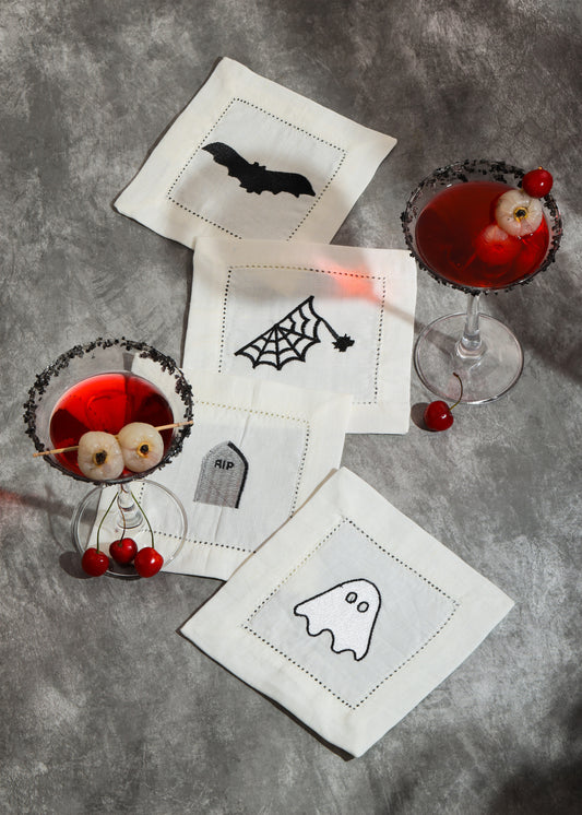 Hauntingly Elegant Cocktail Napkins