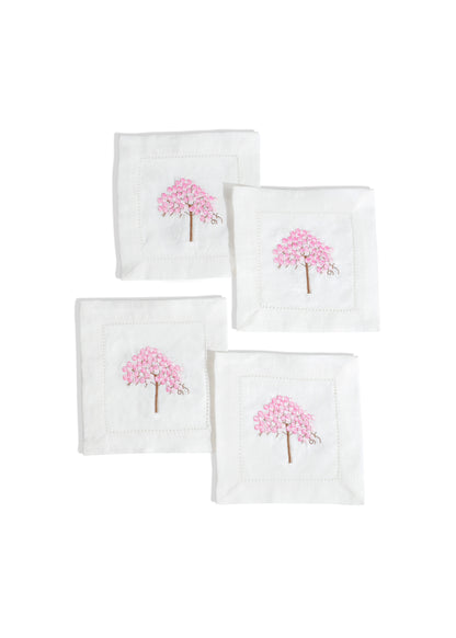 Cherry Blossom Cocktail Napkins