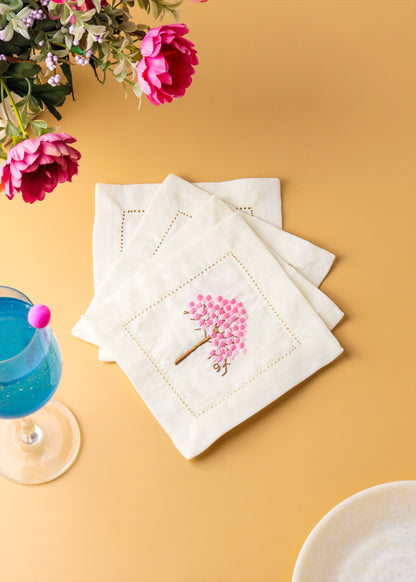 Cherry Blossom Cocktail Napkins