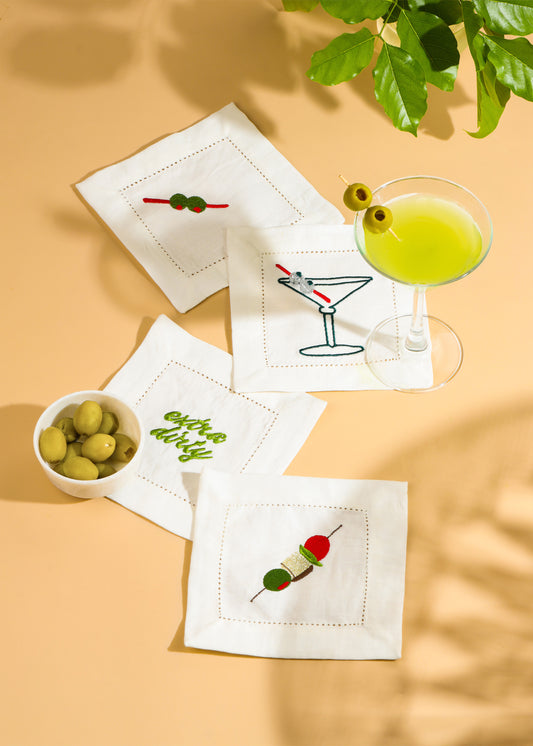 Olive Twist Cocktail Napkins