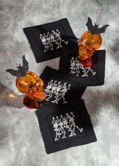 Skeleton Dance Cocktail Napkins