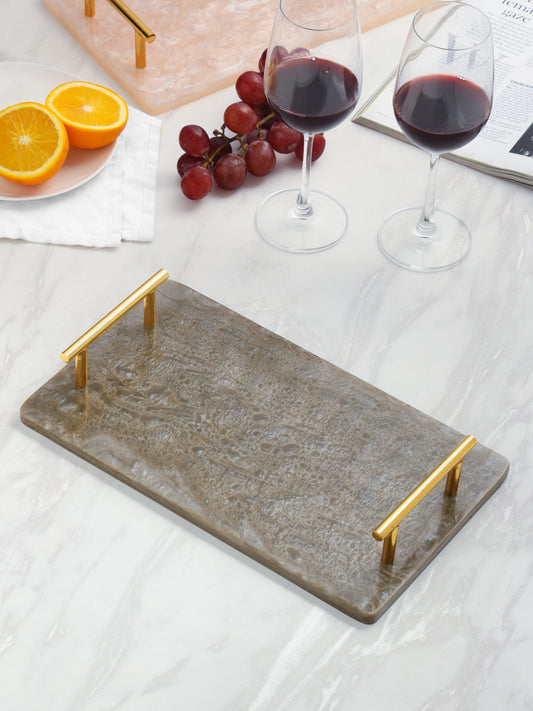 Resin Serving Board with Handles