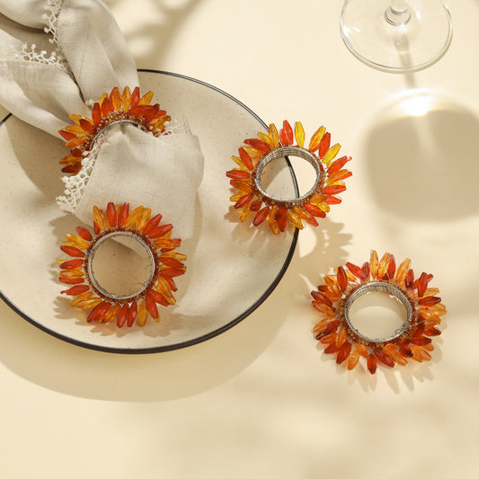 Sunset Radiance Napkin Rings