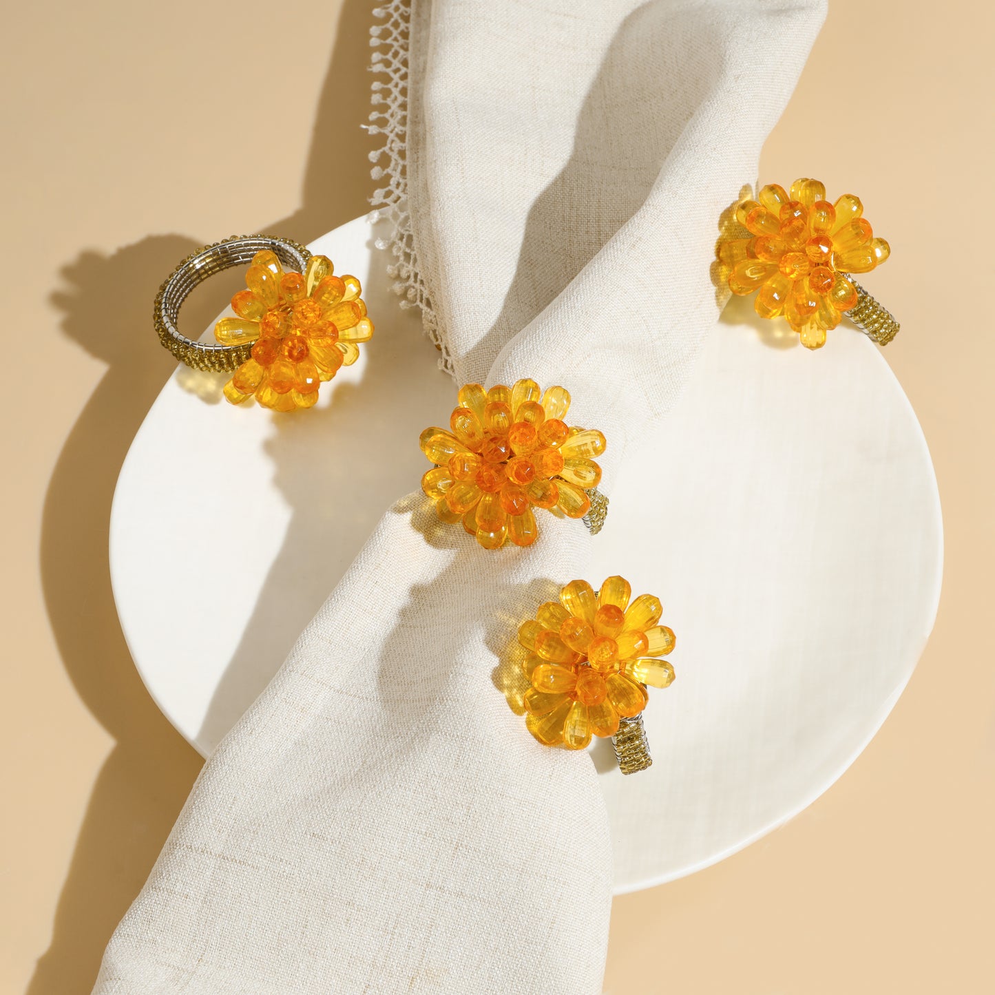 Sunkissed Bloom Napkin Rings