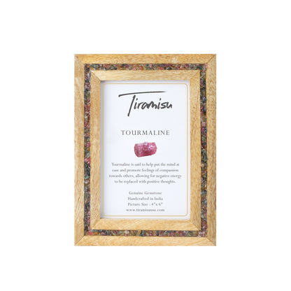 Winking Pink Tourmaline Picture Frame