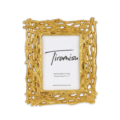 Golden Gleam Metal Picture Frame