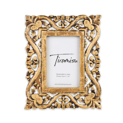 Luxe Carving Wood Photo Frame