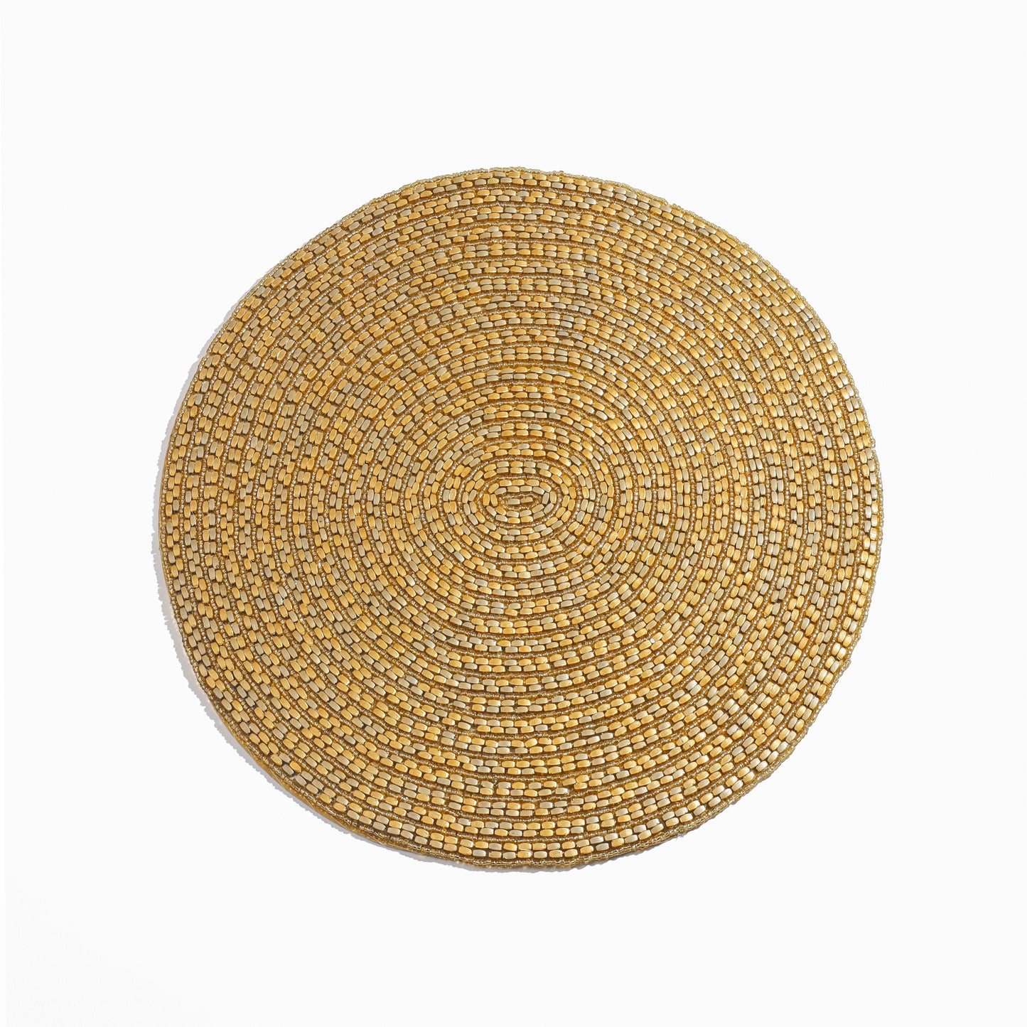 Luminous Gold Circle Placemat