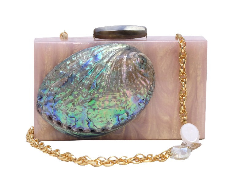 Breaker Bay Minaudiere - Pink & Gold