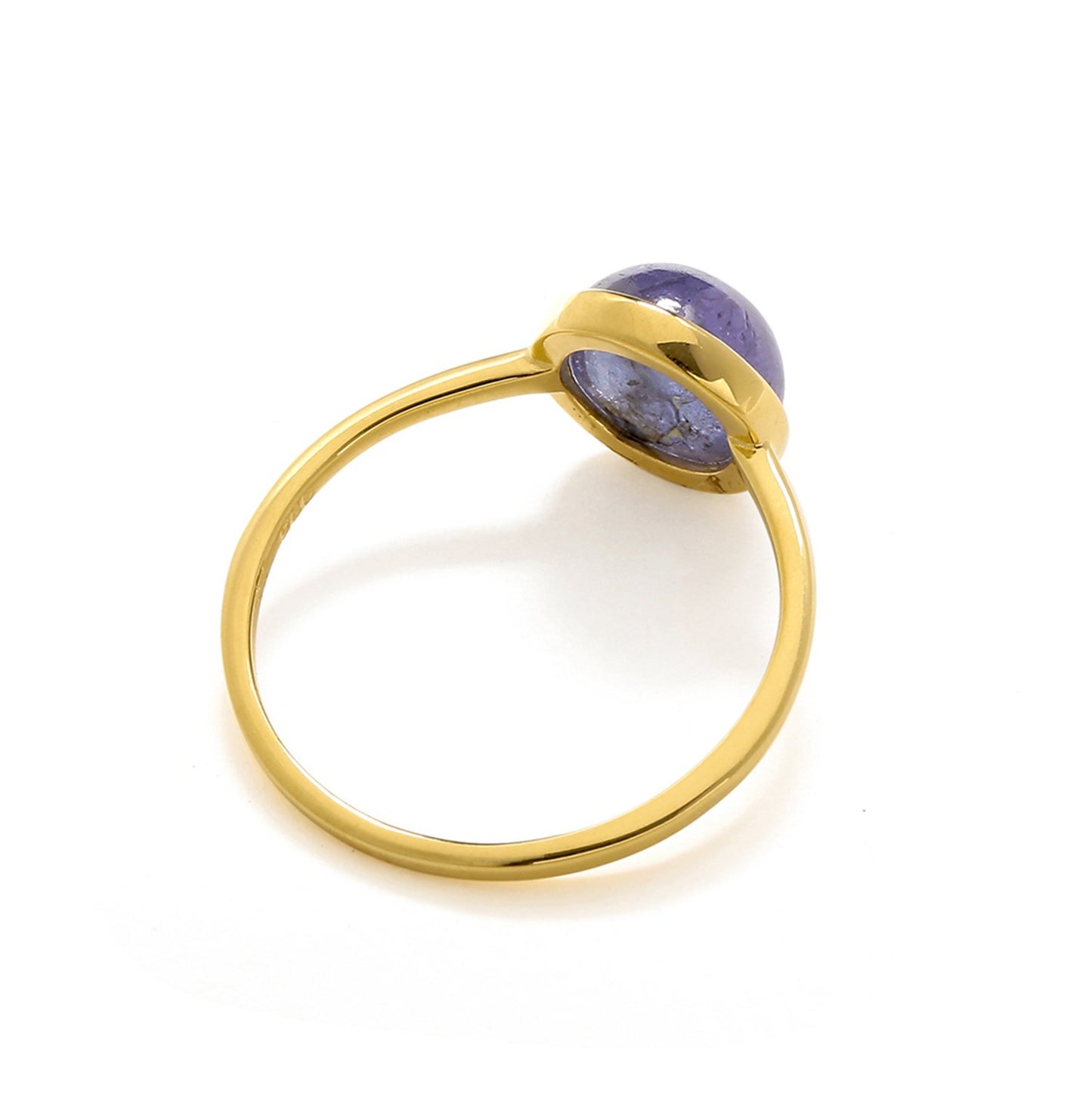 Tiramisu Tanzanite Solid 10k Yellow Gold Ring Jewelry