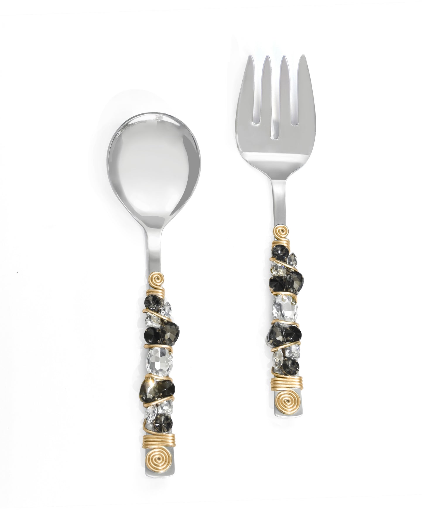 Crystal Radiance Salad Server Set