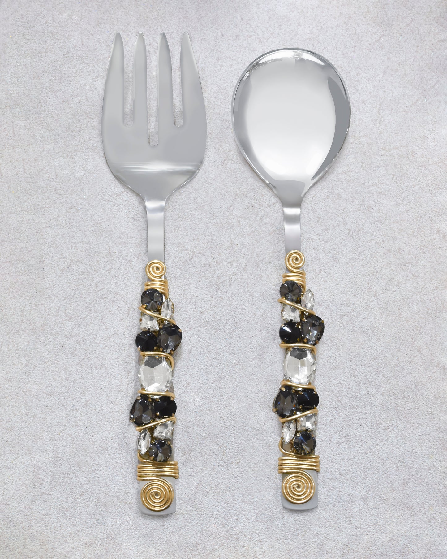 Crystal Radiance Salad Server Set