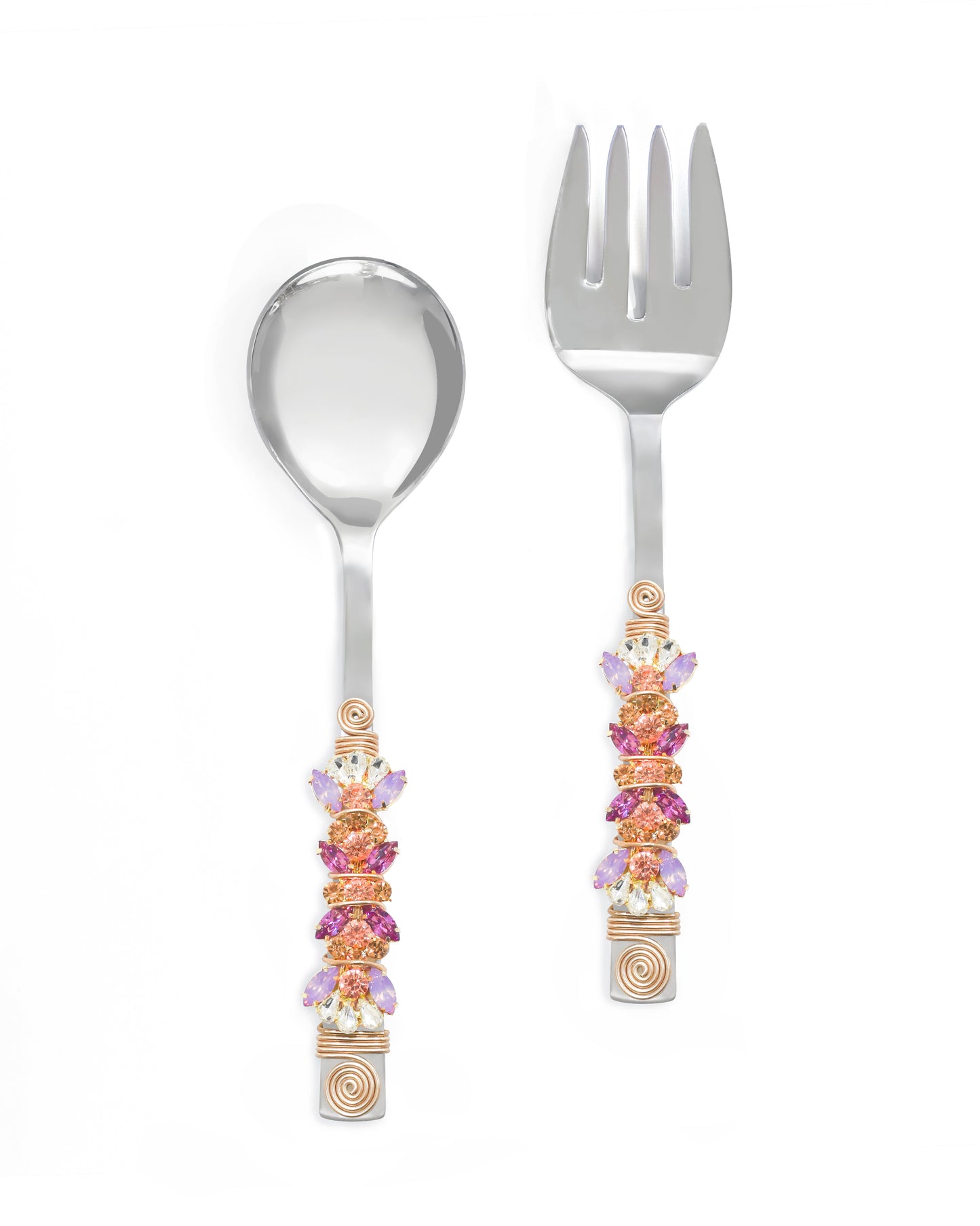 All The Pinks Salad Server Set