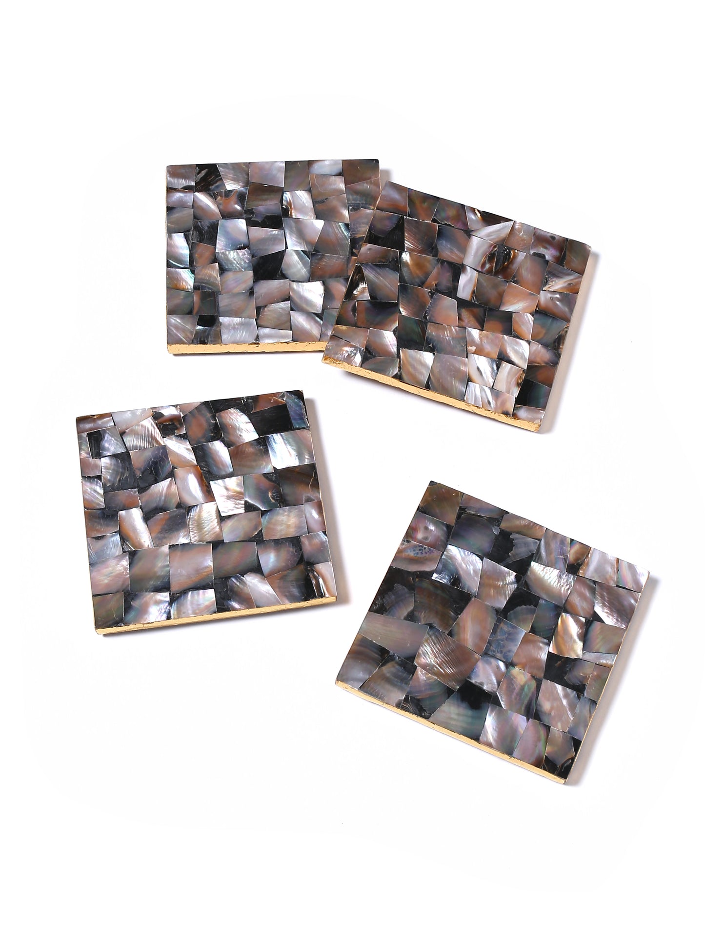 Tiramisu Set of 4 Mother Of Pearl Coasters