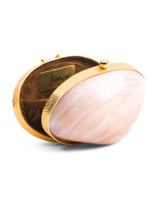 MOTHER-OF-PEARL SHELL JEWELRY BOX